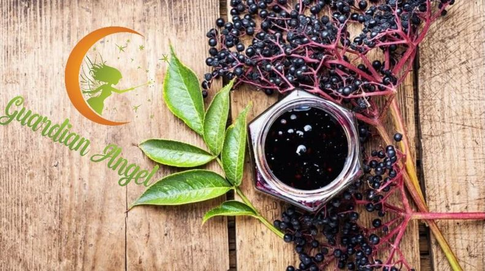 Angel's Elderberry Syrup with Organic Ingredients - Honey or Molasses(Vegan)