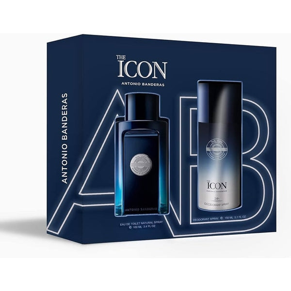 Antonio Banderas The Icon Gift Set 100ml EDT + 150ml Deodorant Spray