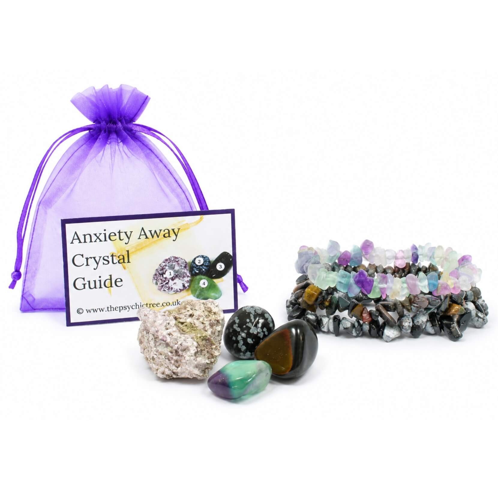 Anxiety Away Healing Crystals & Bracelets Collection