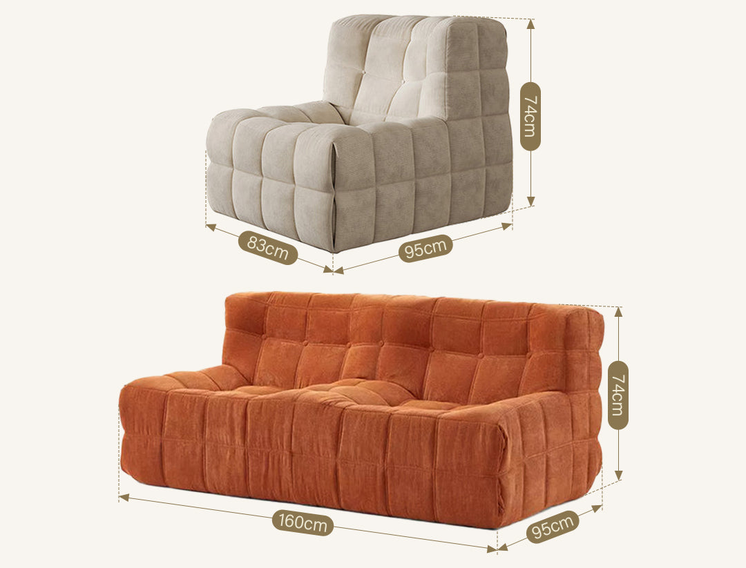 Arneson Single Seater Sofa, Armchair, Corduroy