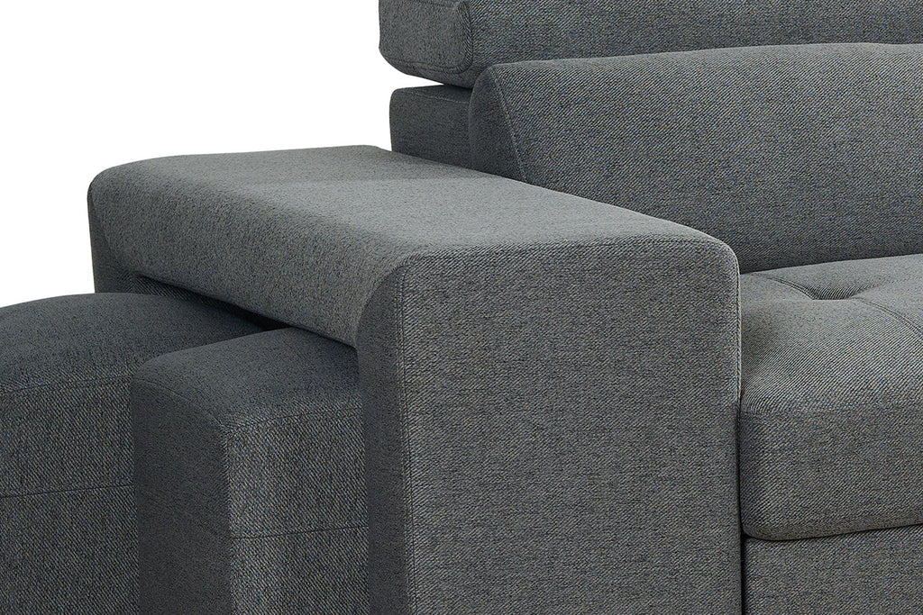 Artemis Grey Universal Corner Sofabed with Storage & Easy Conversion