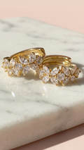 Crystal Huggie Hoop Earrings