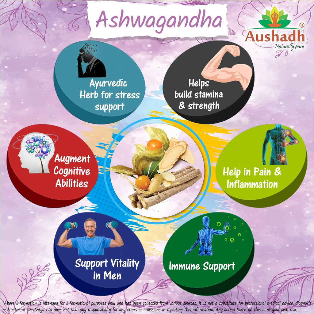 Aushadh Ashwagandha Powder 100 gram - Calm & Balance Support
