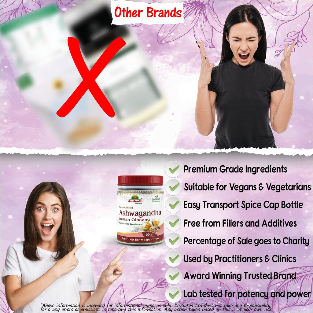 Aushadh Ashwagandha Powder 100 gram - Calm & Balance Support