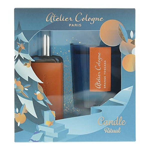 Atelier Cologne Orange Sanguine Gift Set 30ml Cologne Absolue (Pure Perfume) + 70g Candle