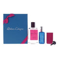 Atelier Cologne Pacific Lime Gift Set 100ml Cologne Absolue (Pure Perfume) + Empty Travel Bottle + Leather Case + Funnel