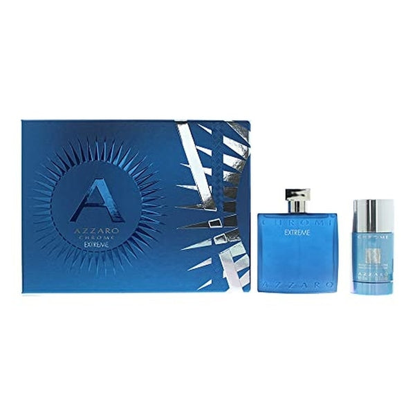 Azzaro Chrome Extreme Gift Set 100ml EDP + 75g Deodorant Stick