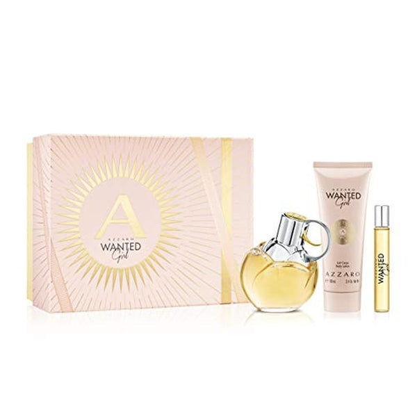 Azzaro Wanted Girl Gift Set 80ml EDP + 100ml Body Milk + 7.5ml EDP