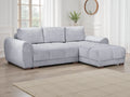 Azzuro  Universal Corner Sofa bed: Plush Velvet, Convertible Sofa with Storage