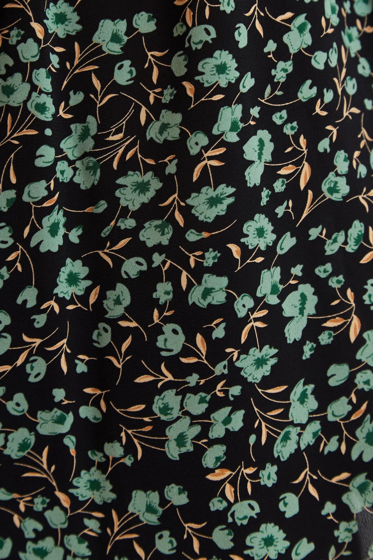 Kathlyn Fleur Vert Print Long Sleeve Midi Dress