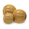 Three Lions Blazer Button Set In Gold