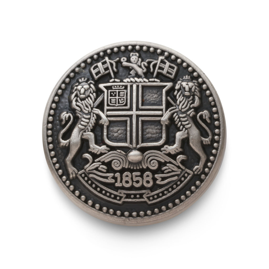 East India Company Blazer Button Set In Antique Silver