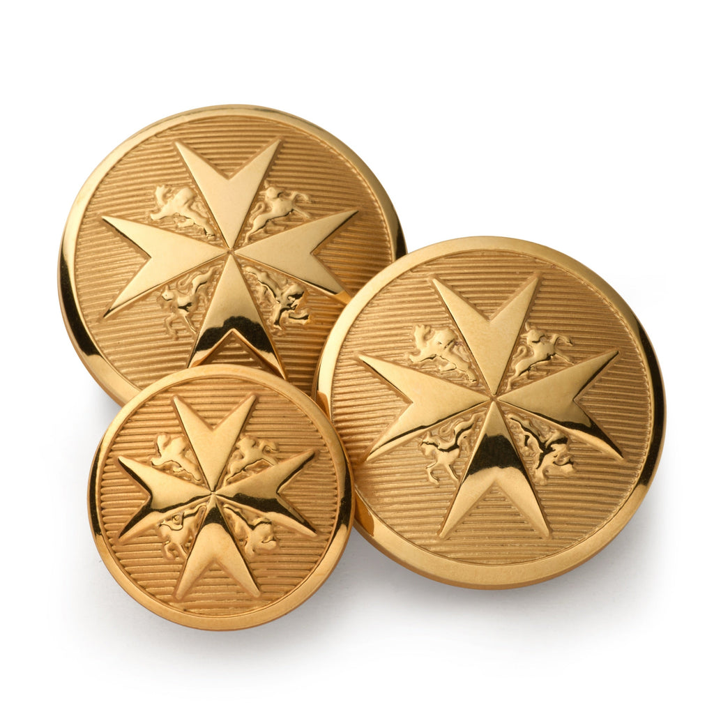 Maltese Cross Blazer Button