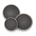 Diamond Weave Blazer Button In Antique Silver