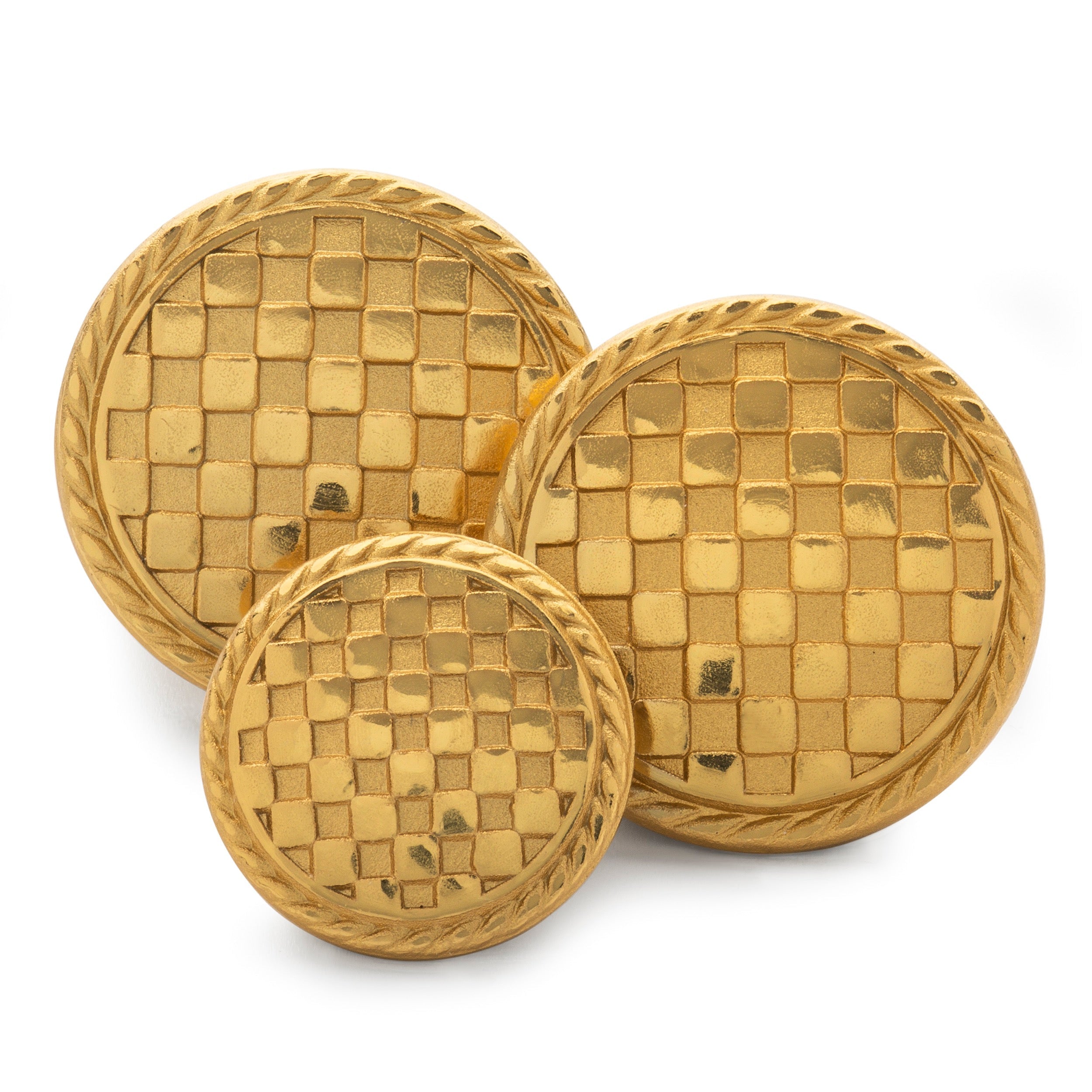 Checkerboard Blazer Button
