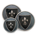 Heraldic Shield (Blue Enamel) Blazer Button Set