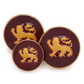 Lion Passant Guardant (Red Enamel) Blazer Button