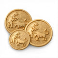 Bull And Bear Blazer Button In Gold