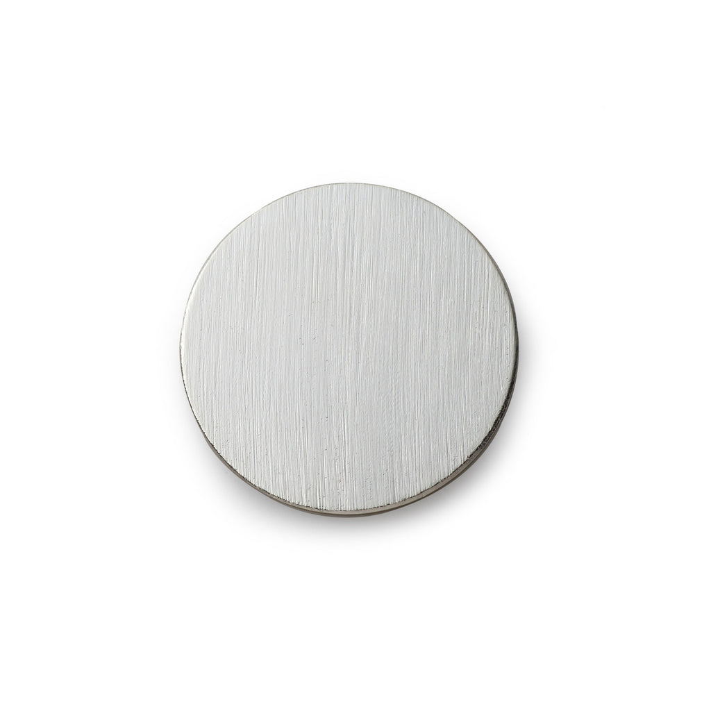 Brushed Silver Blazer Button