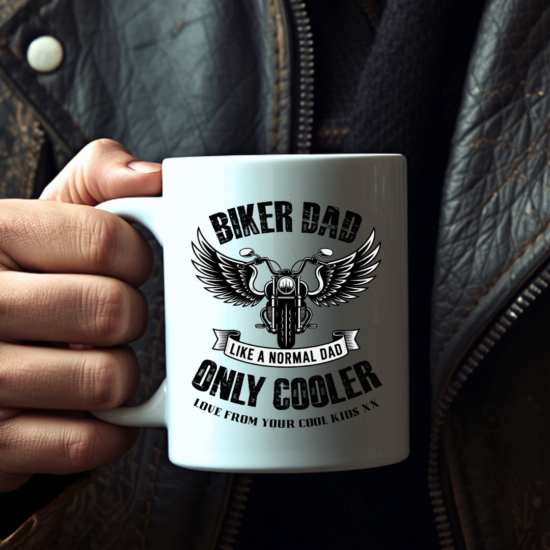 Biker Dad Mug Gift | Dad Father's Day Gift