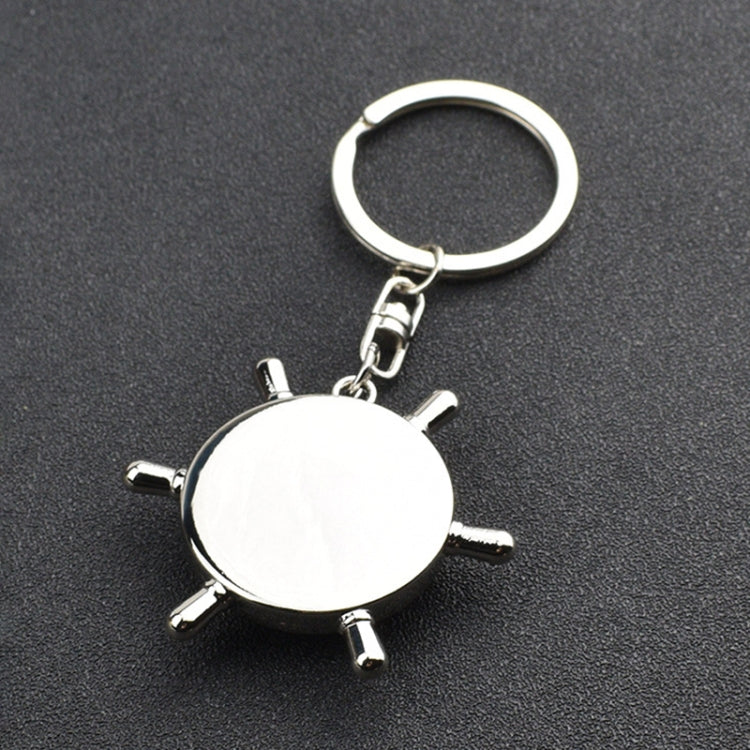 Creative Rudder Compass Keychain Compass