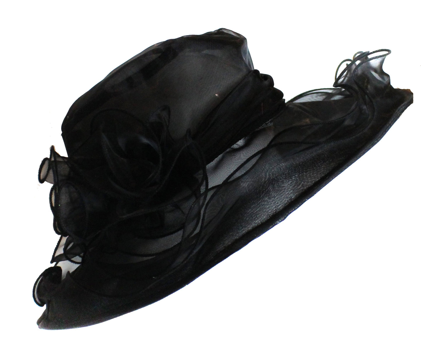 Large Organza Brin Hatinator Fascinator Hat