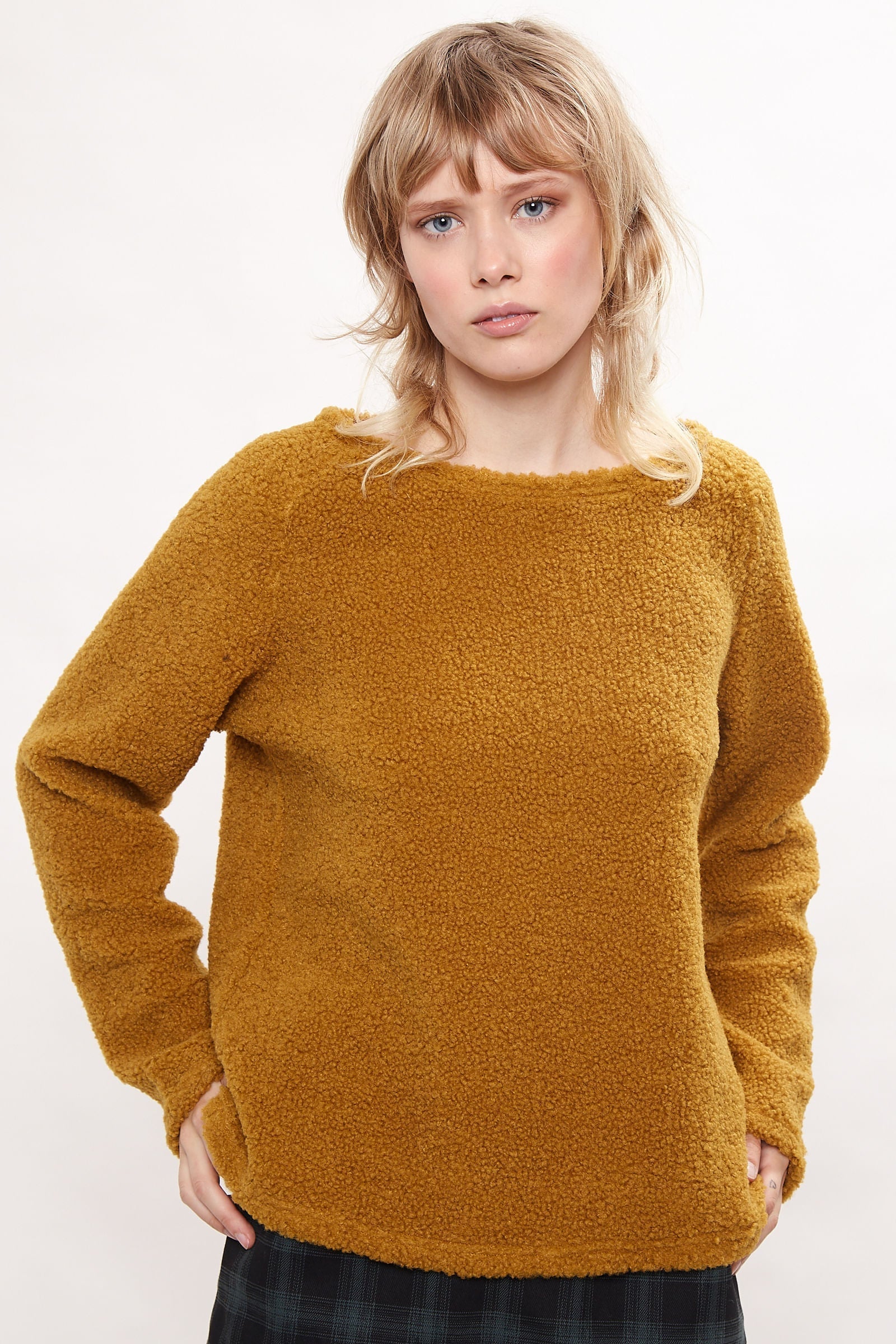 Louche Blanka Borg Sweatshirt Mustard