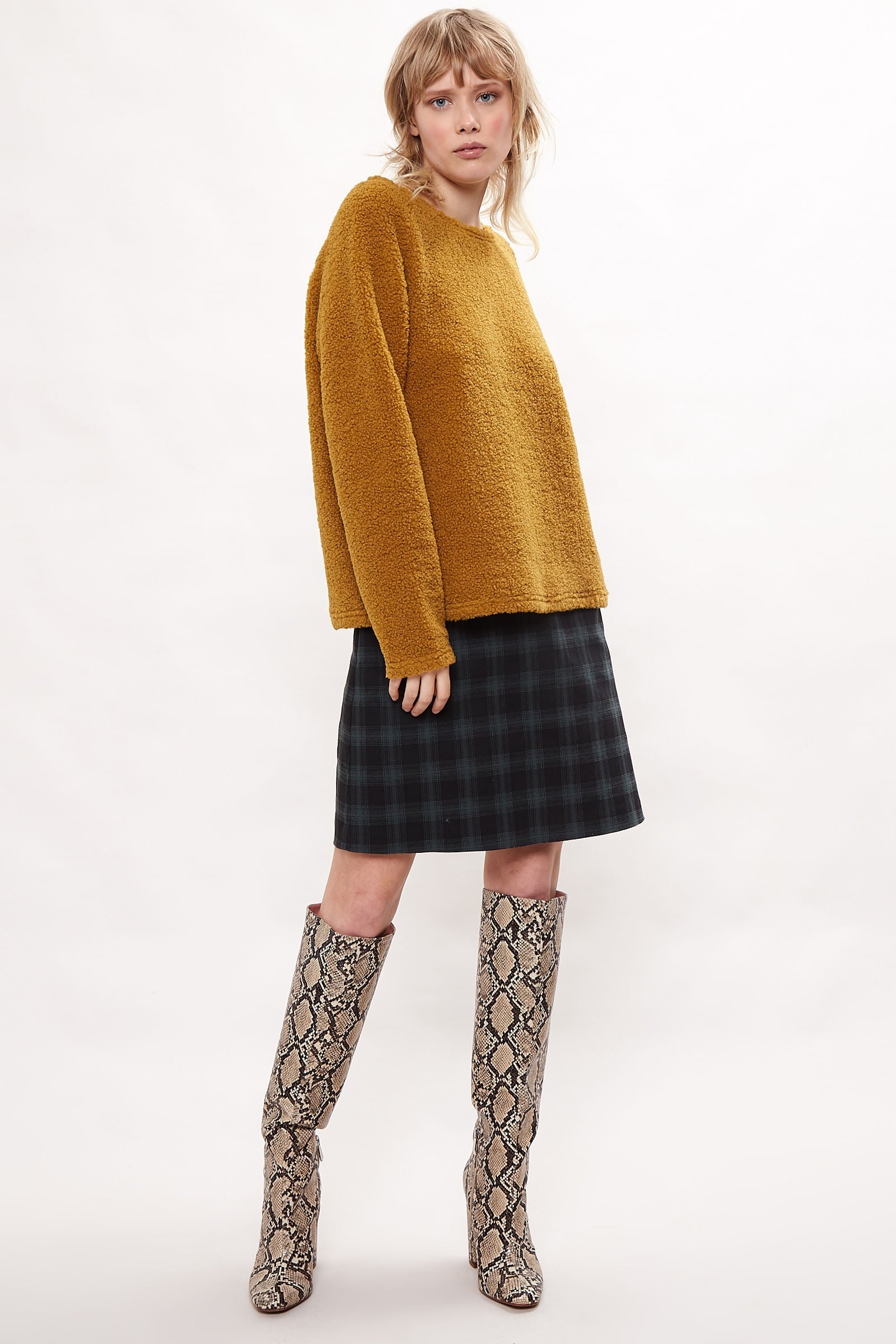 Louche Blanka Borg Sweatshirt Mustard