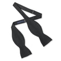 Black Barathea Silk Self-Tie Bow Tie