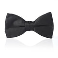 Black Satin Silk Pre-Tied Bow Tie
