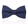 Navy Satin Silk Pre-Tied Bow Tie