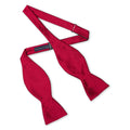 Red Satin Silk Self-Tie Bow Tie