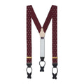 Wine & White Spot Moire Braces