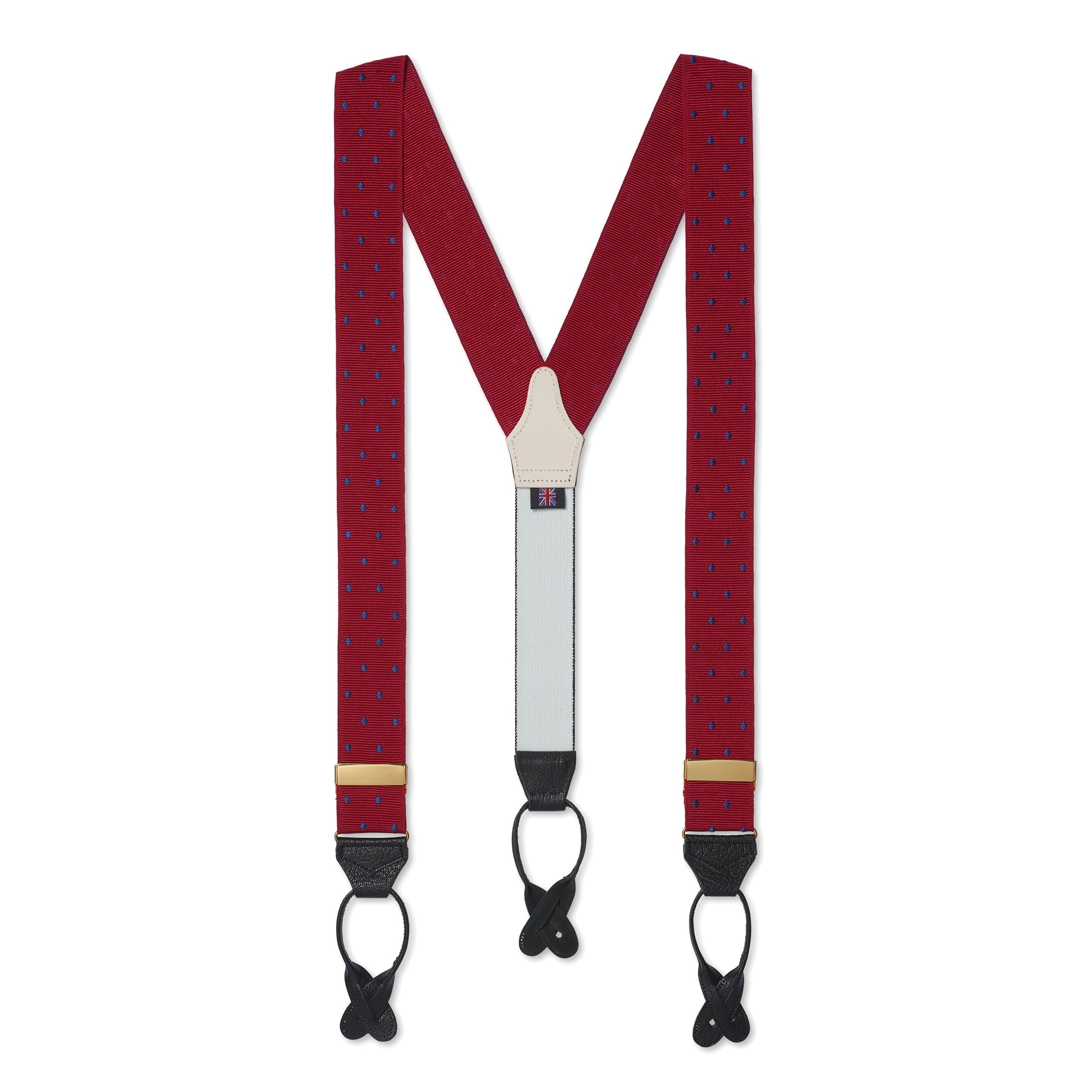 Red & Blue Spot Moire Braces