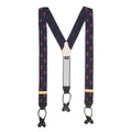 Fleur De Lys Braces In Navy