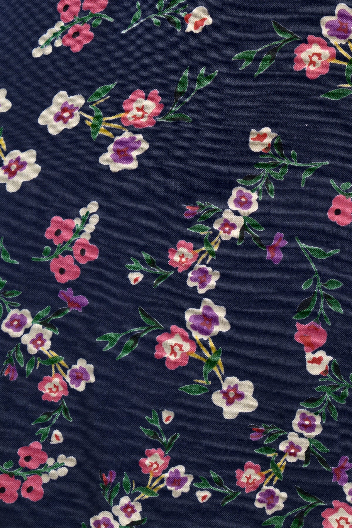 Sola Naïve Posy Print Long Sleeve Mini Dress - Navy
