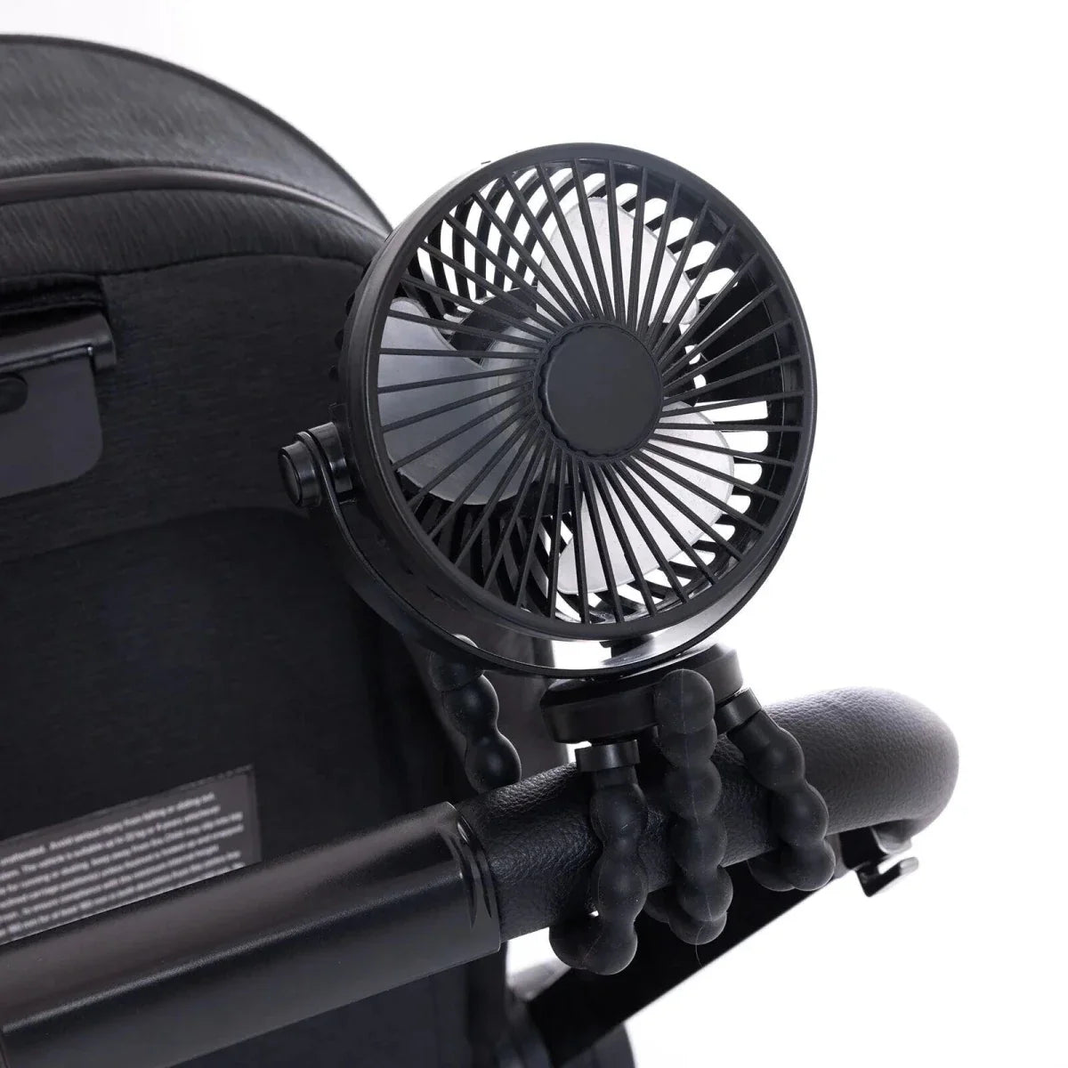 baby plus Rechargeable Stroller Fan - Black
