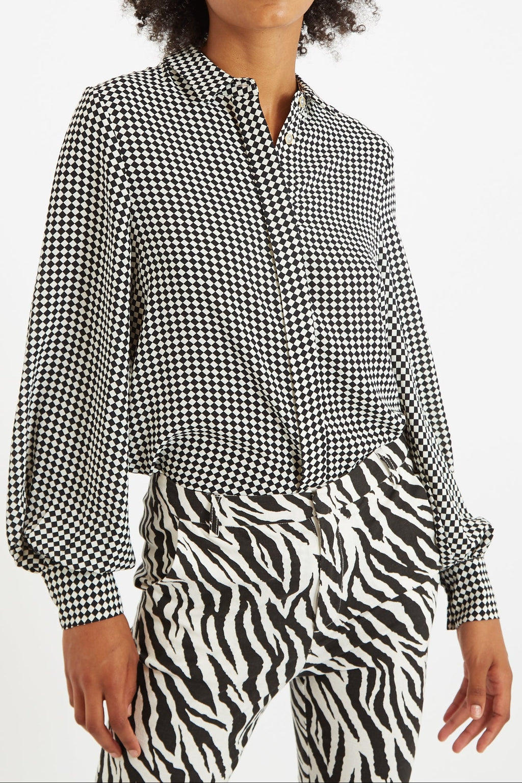 Louche Byron Diamonds Forever Print Shirt