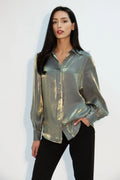 Byron Iridescent Shirt in Green