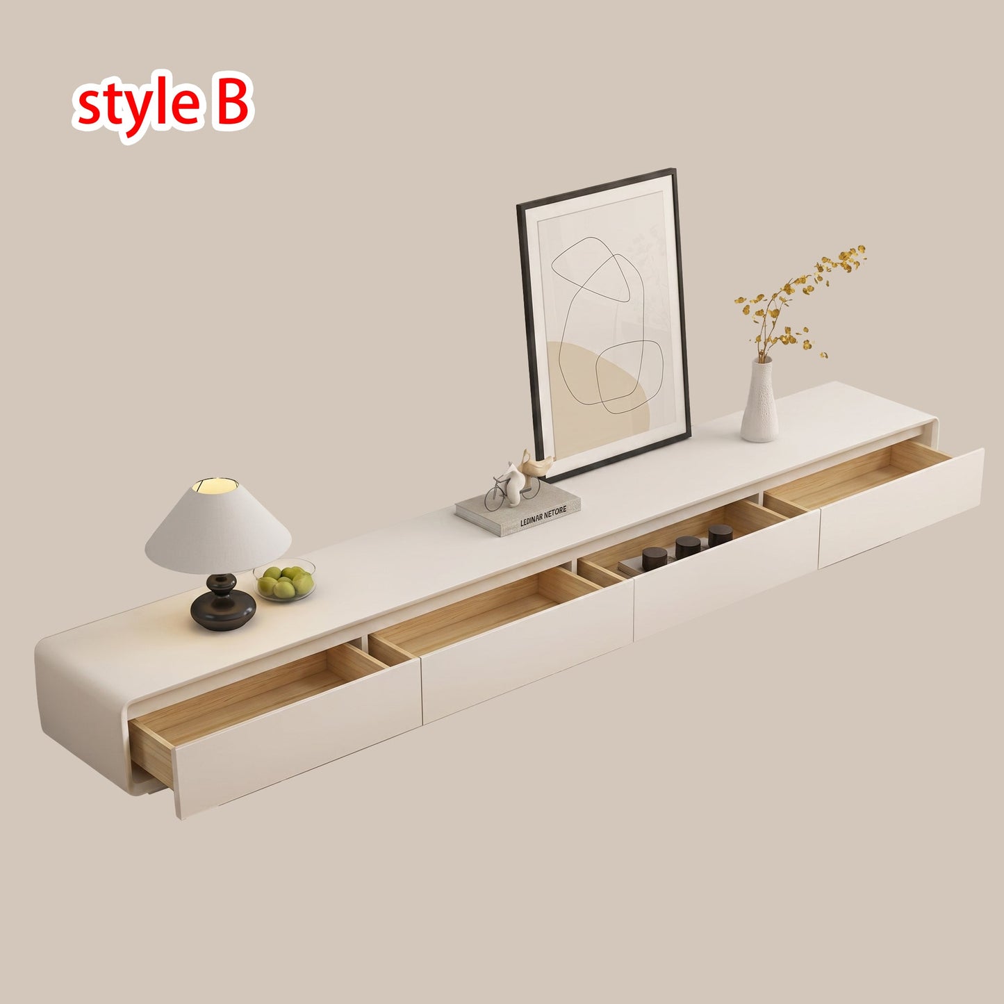Addie TV Stand, Cream