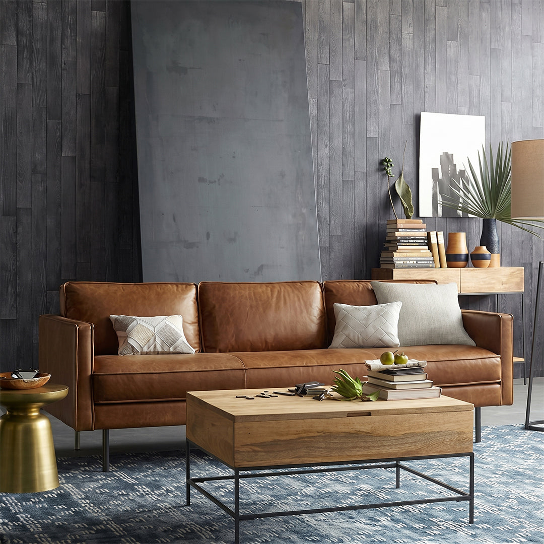 Barbican Two Seater, Three Seater Sofa, Real Leather