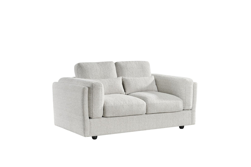 Bari 2-Seater Fabric Sofa with Chunky Armrests