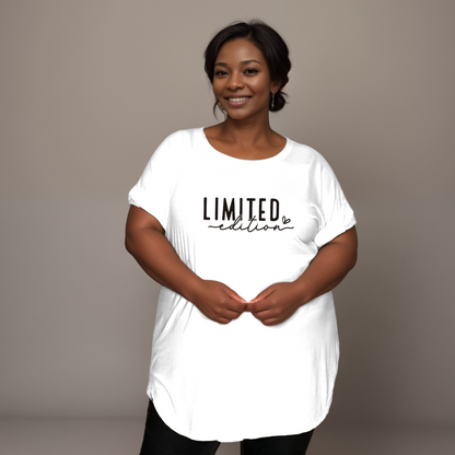 Limited-Edition Dipped-Hem T-Shirt