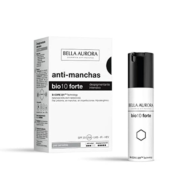 Bella Aurora Bio 10 FORTE Anti-Dark Spots Depigmenting Intensive Cream 30ml - Sensitive Skin
