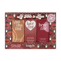 Benefit Lip Tints To Love Gift Set 6ml Cha Cha Tint Mango + 6ml Love Tint Fiery Red + 6ml Benetint Rose