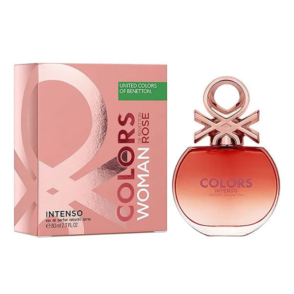 Benetton Colours De Benetton Woman Rose Intenso Eau De Parfum 80ml Spray
