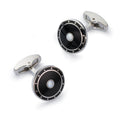 Halo Cufflinks In Onyx Black
