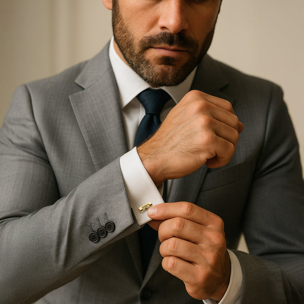 Hourglass Cufflinks In Gold