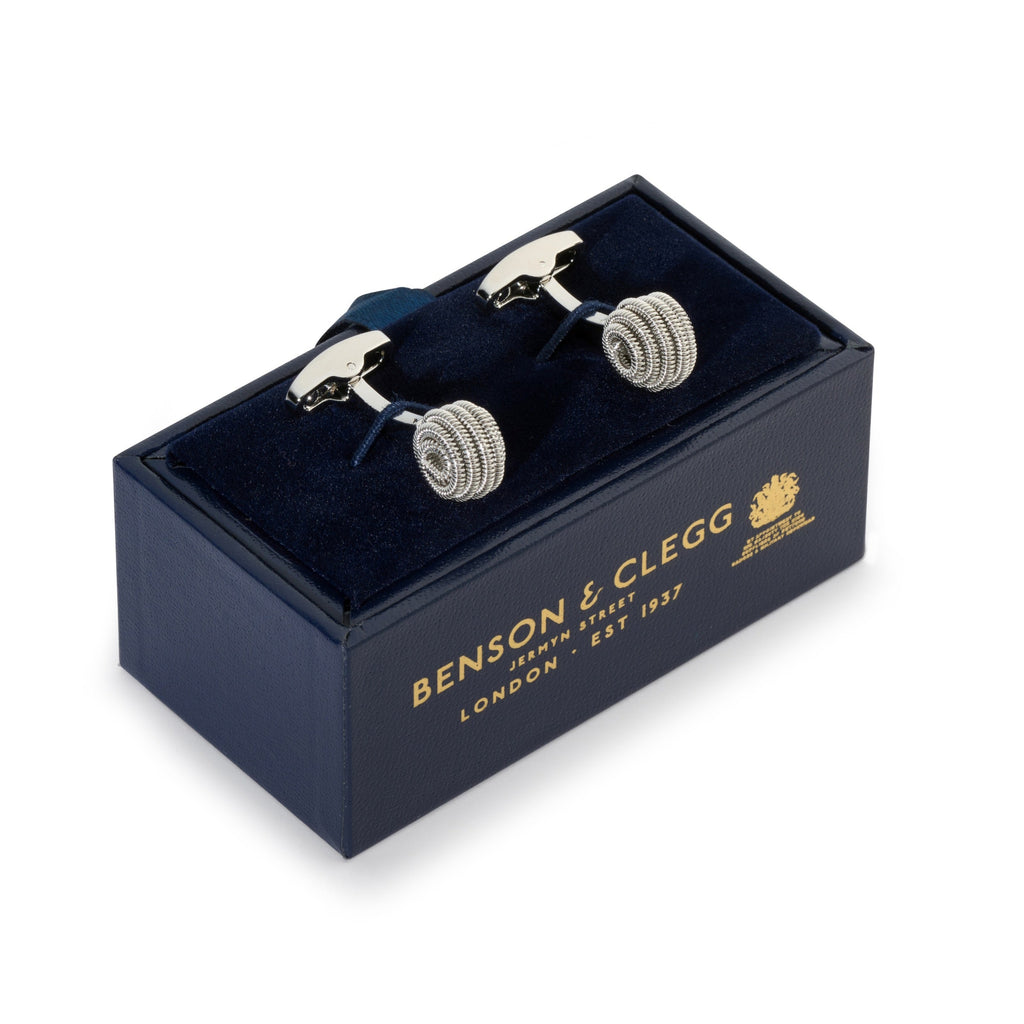 Spiral Cufflinks In Silver