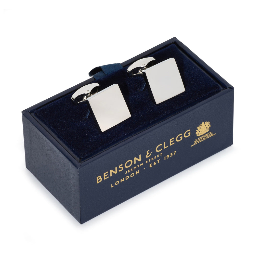 Square Cufflinks In Silver